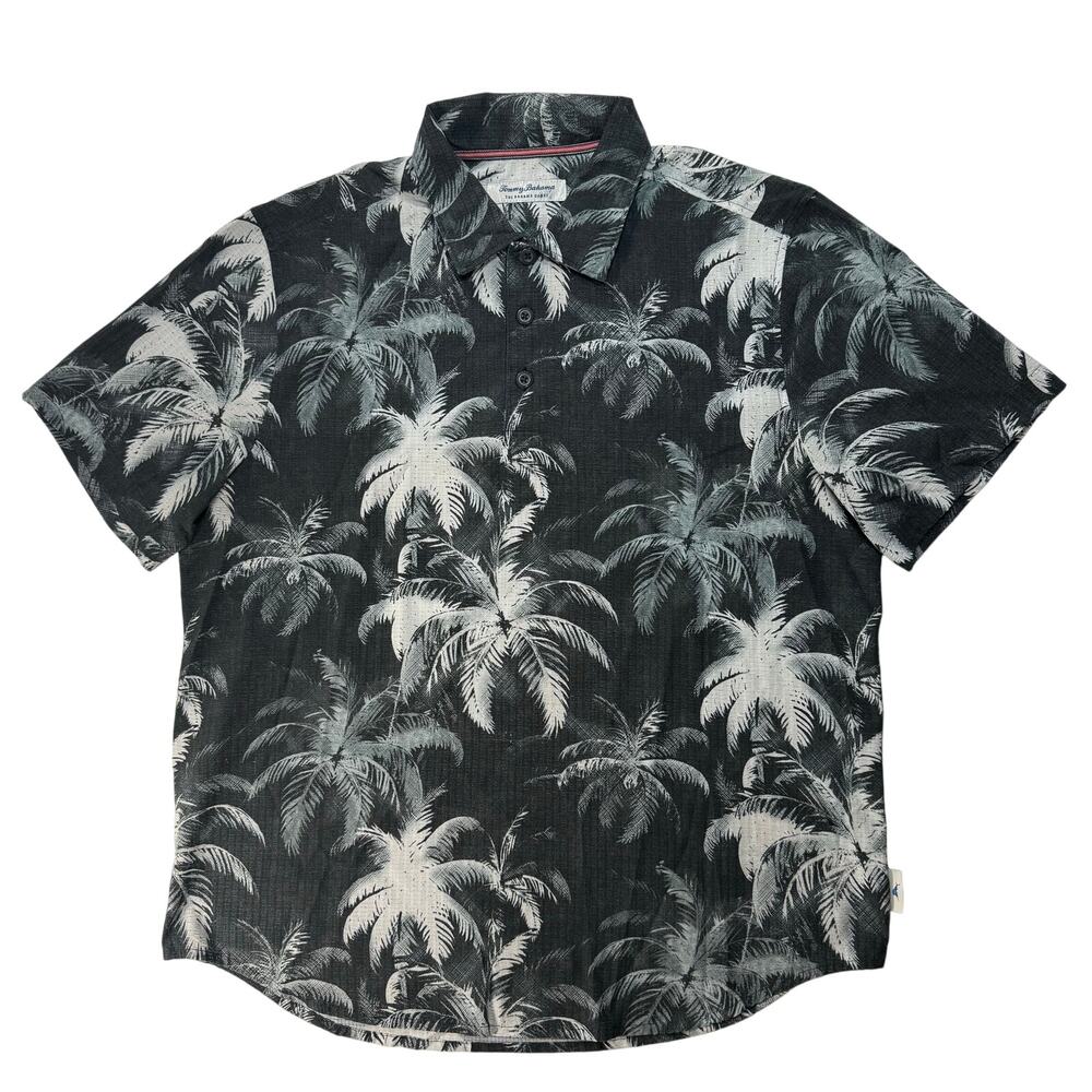 Tommy Bahama Polo Men's Medium IslandZone Palm Print Tropical